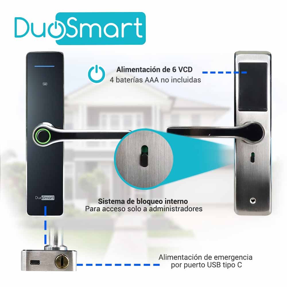CERRADURA BIOMETRICA WIFI F30 DUOSMART - Image 5